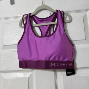 Under Armour Violet and Plum Sports Bra